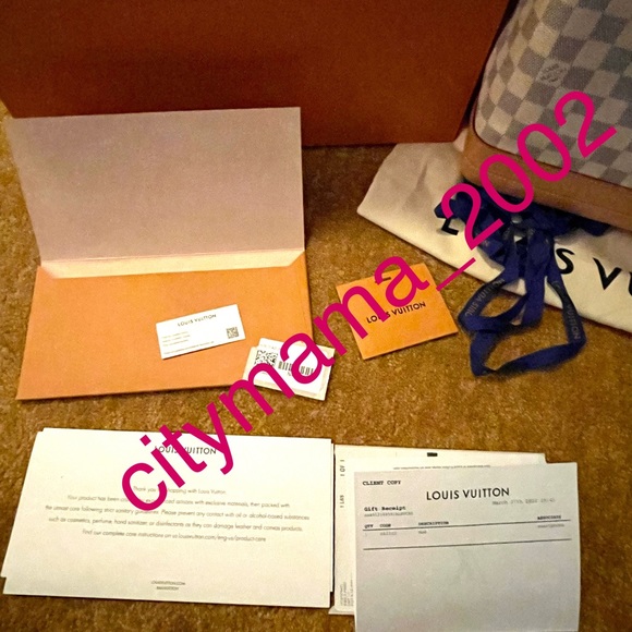 Louis Vuitton Noe Damier Azure GM 2022 Bucket Bag Purse Tote - Picture 8 of 10